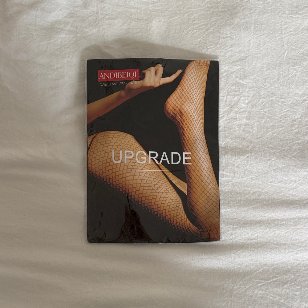 ANDIBEIQI Tan Fishnet Stockings